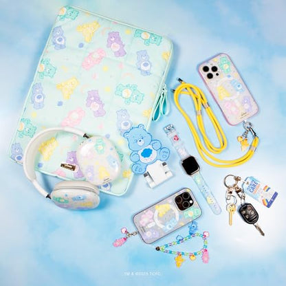 Sonix x Care Bears | Crossbody Phone Strap with Charms | Adjustable, Universal Cell Phone Rope Strap Lanyard | Yellow Cord | Funshine Bear - color: Funshine Bear