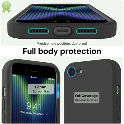 LOVE 3000 Designed for iPhone SE Case, iPhone 8/7 Case, Black - color: Black, size: iPhone SE/8/7 4.7inch