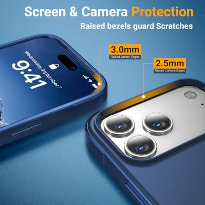 jaroco Magnetic for iPhone 17 Pro Max Case Heavy Duty Rugged Dual-Layer Blue - color: Blue, size: iPhone 17 Pro Max