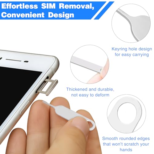 32-Piece SIM Card Ejector Tool Set – Universal Tray Removal Pins for iPhone,& Watch Link Repair