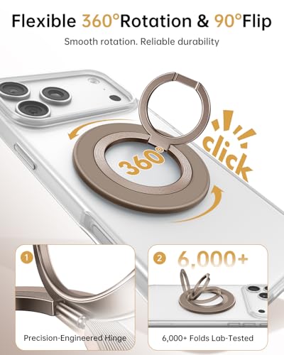 SYNCWIRE for MagSafe Phone Grip, Magnetic Phone Ring Holder - color: Desert Gold