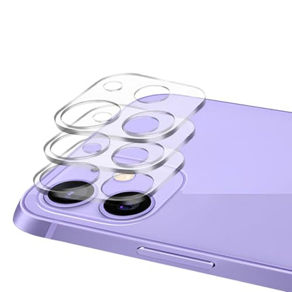 Camera Lens Protector for iPhone 11 6.1-Inch and iPhone 12 mini 5.4-Inch, 9H Tempered Glass, HD Clear, Anti-Scratch, Case Friendly, Does Not Affect Night Shots, 3-Pack