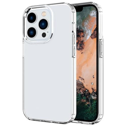 Phone Case For iPhone 14 Pro Clear, [Crystal Clear][Non-Yellowing] Slim Shockproof Reinforced Drop Protective Flexible TPU Back Cover Phone Case For iPhone 14 Pro Protective Case(Transparent) - color: Transparent