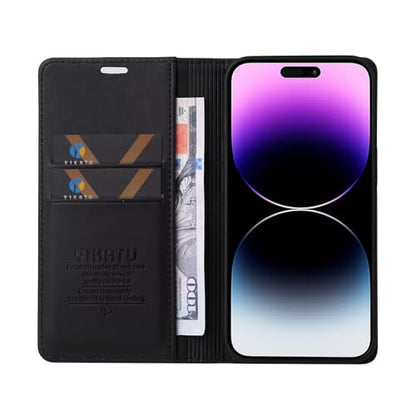 Caseurban Compatible with iPhone 15 Pro Max Wallet Case PU Leather Flip Folio Case with Card Holder Magnetic Closure Shockproof Protective Phone Cover Black - color: Black, size: iPhone 15 Pro Max
