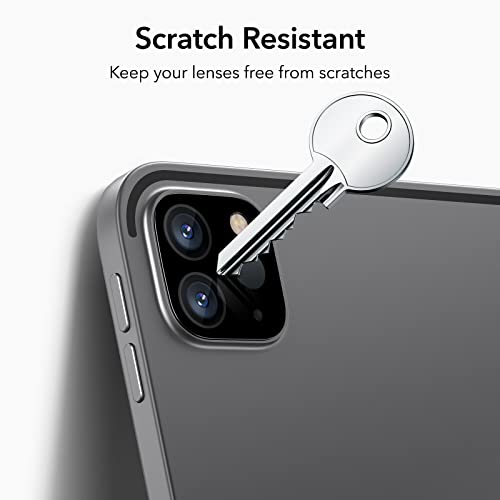 ESR 2 Pack Camera Lens Protector Compatible with iPad Pro 11/13 Inch M5/M4 (2025/2024), iPad Pro 12.9/11 Inch (2022/2021/2020), 9H Anti-Scratch Tempered Glass, HD Clarity, 3D Full Coverage