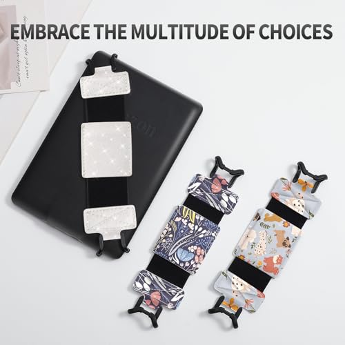 MoKo Soft Hand Strap for 6-8" Kindle eReaders Fire Tablet, Glitter White - color: Glitter White, style: Soft Pu Strap