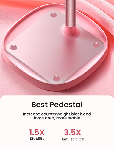 LISEN Cell Phone Stand iPhone Holder for Desk, Pink Gifts for Women Girls - color: A- Pink