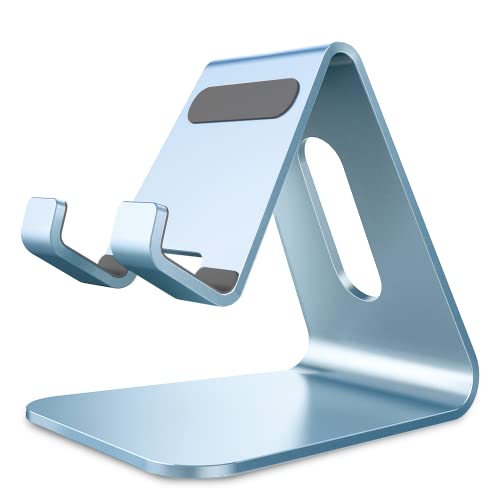 CreaDream Phone Stand Holder, Aluminum Phone Stand for Desk - color: Sierra Blue