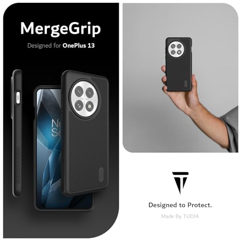 TUDIA MergeGrip [Magsafe Compatible] for OnePlus 13 Case 5G (2025) - [Military Grade Drop Tested] Dual Layer Shockproof Slim Heavy Duty Tough Cover Phone Cases - Black - color: Black, size: Magsafe Compatible