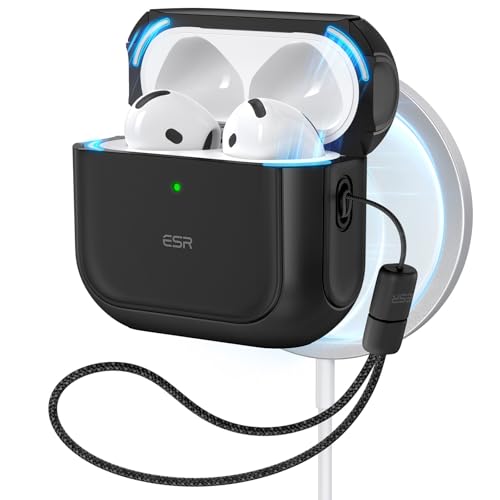 ESR for AirPods 5/4 Case (2026/2024), Compatible with MagSafe, Black - color: Black, size: AirPods 5&4 Case