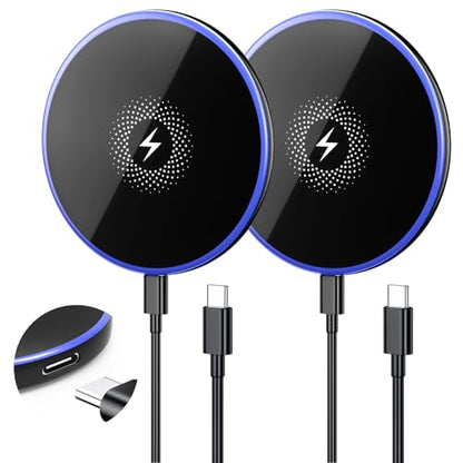 Wireless Charger 2Pack 6FT 15W Samsung Magnetic MagSafe Charger - color: T27S-Black