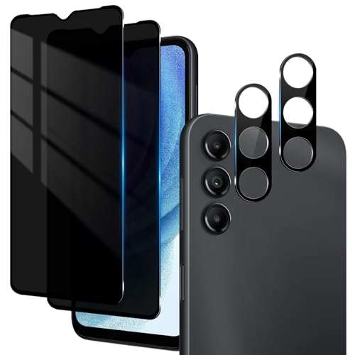 Samsung Galaxy A15 Privacy Screen Protector & Camera Lens Protector - size: Samsung Galaxy A15