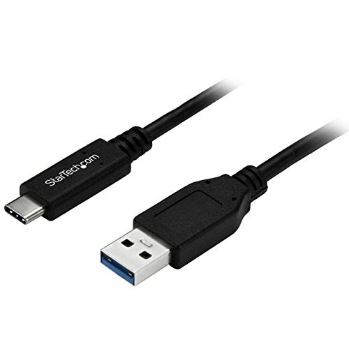 StarTech.com USB to USB C Cable – 1m / 3 ft – 5Gbps – USB A to USB C – USB Type C – USB Cable Male to Male – USB C to USB (USB315AC1M),Black - size: 3 ft / 1m, style: USB 3.0 - C to A