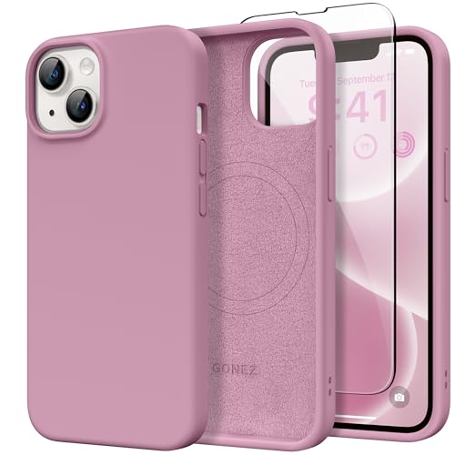 GONEZ Magnetic for iPhone 13/14 Case, Silicone Cover Blackcurrant - color: Blackcurrant, size: Iphone 13 /Iphone 14