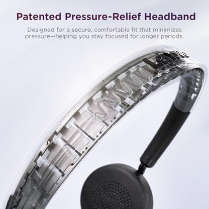 Lenovo Wireless VoIP Headset Teams Certified, Noise-Canceling Mic, Bluetooth 5.3 Multipoint, USB-A Receiver, 31-Hour Talk & 60-Hour Playback, Lightweight Over-Ear Design, Replaceable Earcups - style: Wireless - ENC (Teams)