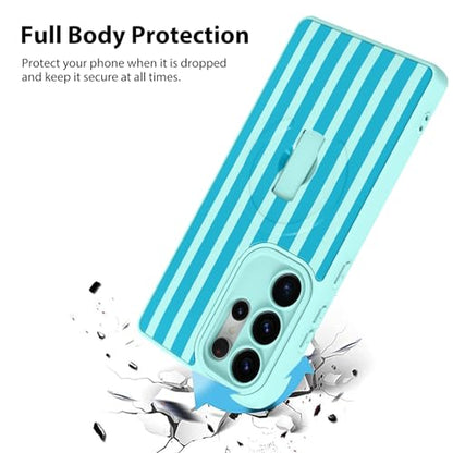 KANGHAR Compatible with Samsung Galaxy S25 Ultra Case Stripes -Blue - color: Blue-Stripes, size: Samsung Galaxy S25 Ultra