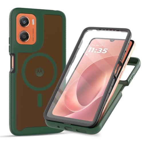 Magnetic Phone Case for Motorola Moto G06, Army Green