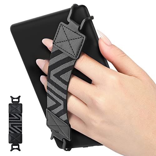 MoKo Security Hand-Strap for 6-8" Kindle eReaders Fire Tablets, Black - color: 1-black, style: Patterned Strap