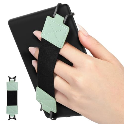 MoKo Security Hand-Strap for 6-8" Kindle eReaders Fire Tablets, Mint Green - color: Mint Green, style: Black Strap
