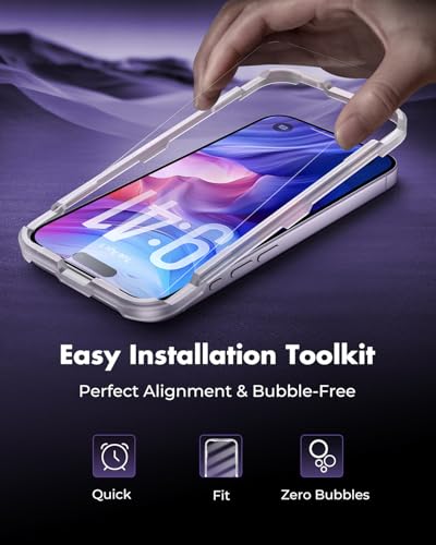 UNBREAKcable 2-Pack Screen Protector for iPhone 17 Tempered Glass - size: iPhone 17