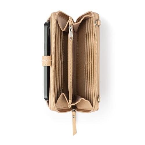 The Sak Iris Smartphone Crossbody Purse - Small Women's Cellphone Bag & Wallet For Everyday- Convertible Wristlet With Zipper | Fits Most Smartphones, Card Slots & Zip Pocket, Detachable Wristlet & Crossbody Straps, Hands-Free for Travel & Errands - color