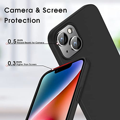 X-level Compatible iPhone 14 Case Slim Fit Ultra-Thin [Guardian Series] Soft TPU Matte Finish Coating Phone Cases Lightweight Anti-Scratch Back Cover Grip 6.1" (2022)-Black - color: Black, size: iPhone 14