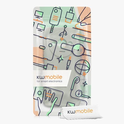 kwmobile Case Compatible with Xiaomi Redmi A3 Case - Protective Slim TPU Phone Cover - Soft Matte Finish - Gray Green - color: gray green