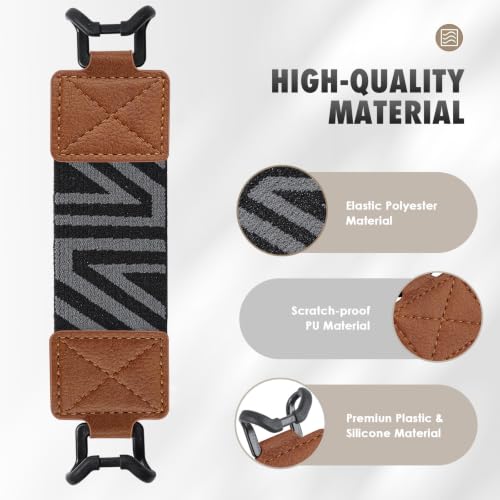 MoKo Security Hand-Strap for 6-8" Kindle eReaders Fire Tablets, YT-Brown - color: YT-Brown, style: Patterned Strap