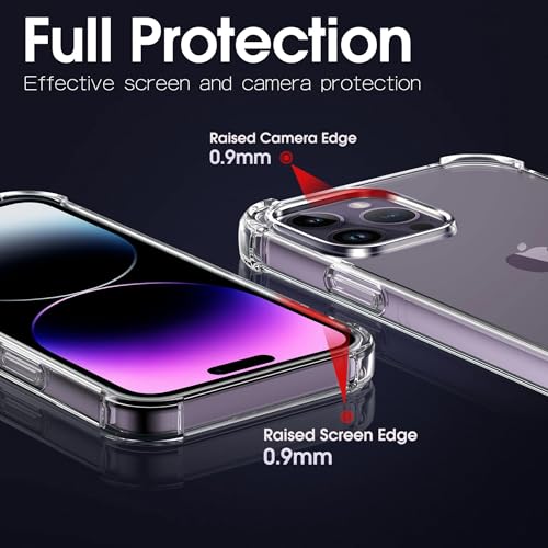 LUVVITT Clarity Clear Case for iPhone 16 Pro Max (2024) - Slim, Lightweight, Anti-Yellowing, Shock-Absorbing TPU with Raised Camera & Screen Protection - 6.9 Inch