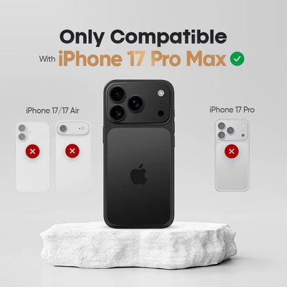 MOTIVE for iPhone 17 Pro Max Case with Belt Clip, Rigid, Kickstand | 6.9" | Ranger v1 Series, Black, 360° holster, open-top/open-bottom port access, textured grip, slim - size: iPhone 17 Pro Max