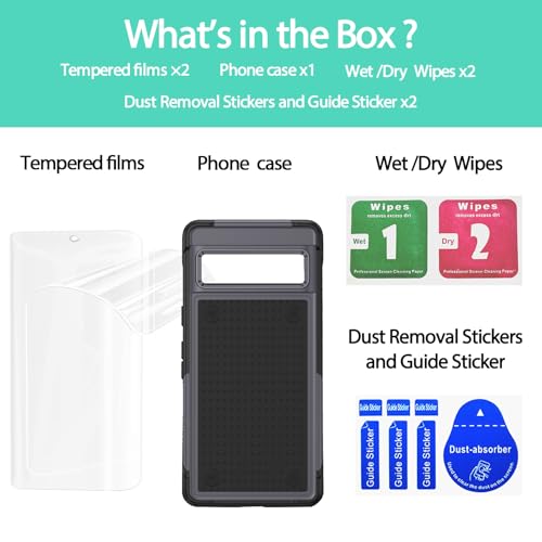 Jeylly Compatible with Google Pixel 7 Pro Case, Shockproof Full Body Protection Hybrid Hard PC+Soft TPU Rubber Slim Fit Durable Cover Case for Google Pixel 7 Pro 6.7 inch, Gray - color: A Gray+Black, size: Google Pixel 7 Pro