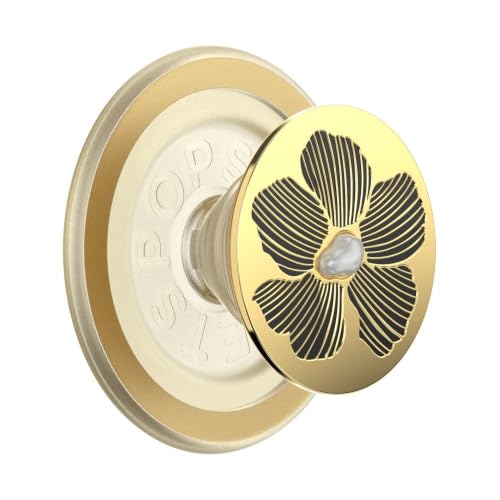 PopSockets Phone Grip for MagSafe, Magnetic Holder- Mae Flower Pearl - color: Mae Flower, style: MagSafe