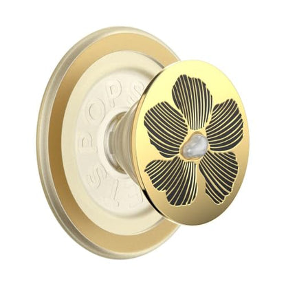 PopSockets Phone Grip for MagSafe, Magnetic Holder- Mae Flower Pearl - color: Mae Flower, style: MagSafe