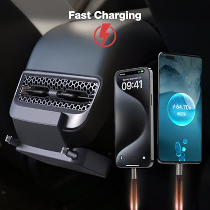 Retractable Cord Car Charger Dock for Tesla Model 3/Model Y