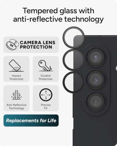 ZAGG Glass Elite Samsung Galaxy Z Fold8 Ultra Camera Lens Protector - color: Black, size: Samsung Galaxy Z Fold8 Ultra