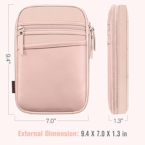 FINPAC Concealed Carry Gun Pouch, Soft Pistol Case Fanny Pack Firearm Bag | Pistol Bag Waist Belt with Holster for Handgun, Air Gun, Men, Women - color: Rose Gold - Standard Size