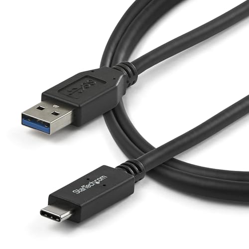 StarTech 3ft/1m USB-A to USB-C Cable, USB 10Gbps, 3A, Charge and Sync - size: 3 ft / 1m, style: USB 3.1 - C to A