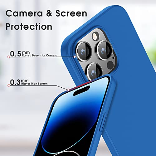 X-level Compatible iPhone 14 Pro max Case Slim Fit Ultra-Thin [Guardian Series] Soft TPU Matte Finish Coating Phone Cases Lightweight Anti-Scratch Back Cover Grip 6.7" (2022)-Blue - color: Blue, size: iPhone 14 Pro Max