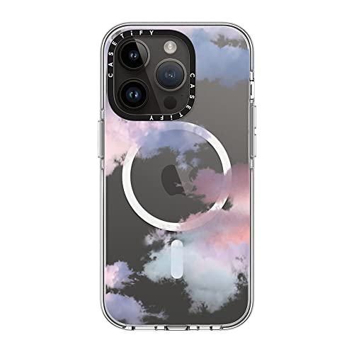 CASETiFY for iPhone 14 Pro Case - Impact Clear Compatible with MagSafe | Not Yellowing | 6.6 ft. 3X Military Grade Drop Protection | Clouds | Clear - color: Clouds, size: Iphone 14 Pro (6.1")