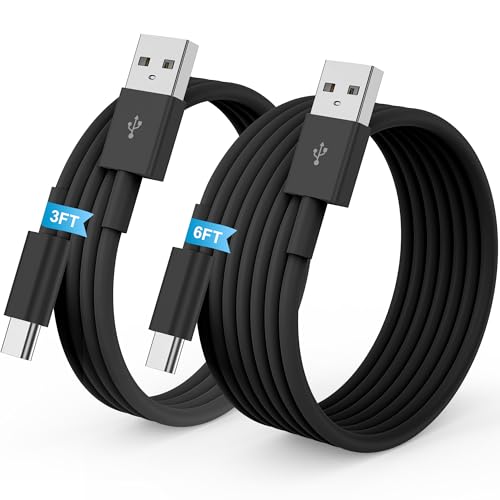 LDHTY CarPlay Charging Cable, USB A to USB C Cable, 2-Pack [3FT+6FT] Black - color: Black, size: 3ft+6ft