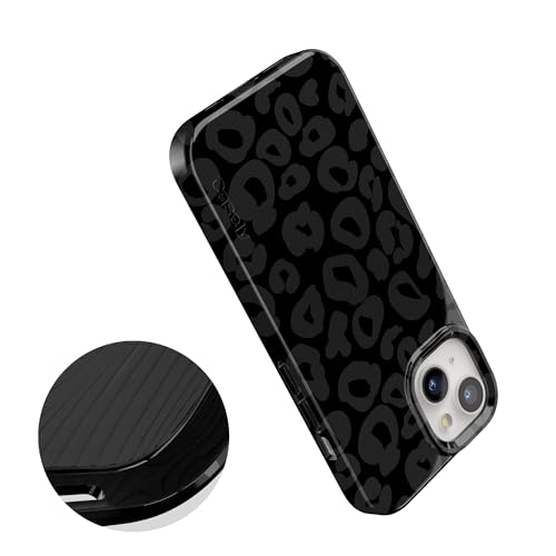 Casely iPhone 15 Plus Case | Into the Wild | Black Leopard | Compatible with MagSafe | Classic Ultra Slim Design - color: Into the Wild | Black Leopard