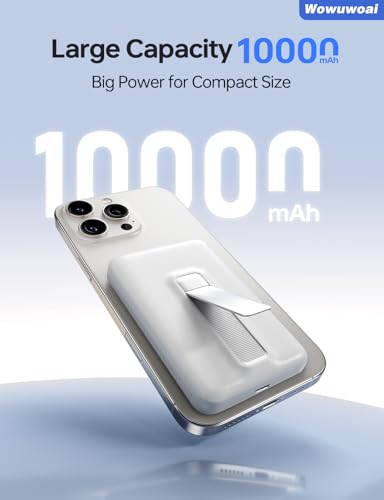 for Magsafe Portable Charger, 10000mAh Wireless Power Bank, White - color: White