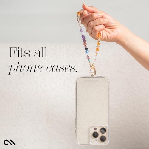 Case-Mate Phone Charm Wrist Strap with Beaded Crystals - Boho Crystal | Detachable Anti-Theft Phone Strap - Hands-Free iPhone Wrist Strap for Women - Phone Chain Wristlet for Galaxy, Pixel & More - color: Boho Crystal