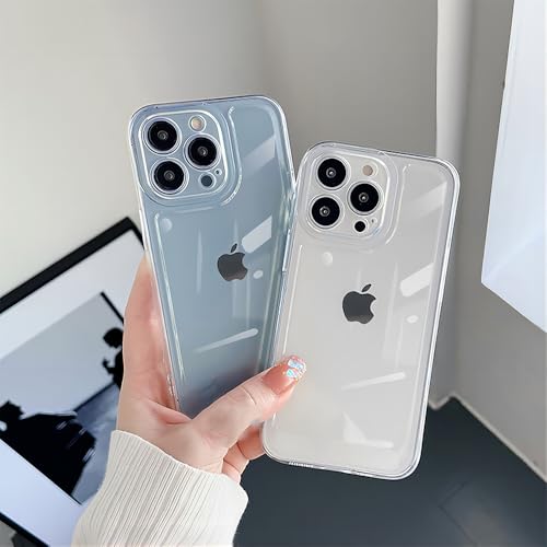 Designed for iPhone Case,Premium Sleek Crystal Clear,Anti-Yellowing Anti-Scratch Full Body Protection,Soft TPU Transparent Ultra Thin Slim Shockproof Phone Case (iPhone 15 Pro Max,Clear) - size: iPhone 15 Pro Max