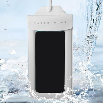 Waterproof Phone Bag Phone Storage Bag Touch Screens Transparent Keep Valuables Safe and Dry for Water Sports Beach - color: Yellow