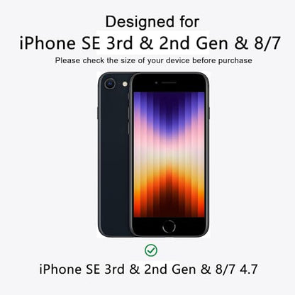 Magnetic iPhone SE2/SE3/8/7 case,Compatible with Magsafe, Military-Grade Protection,Slim Translucent Matte Shockproof with Anti-Scratch Anti-Fingerprint Phone Cover (transparent, iPhone SE2/SE3/8/7) - color: Transparent, size: iPhone SE2/SE3/8/7