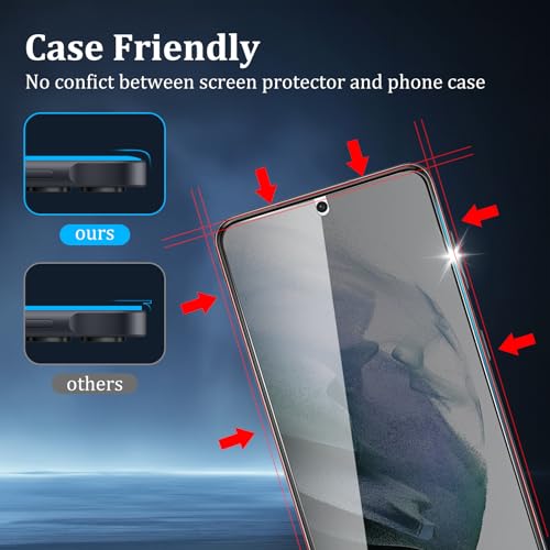 2+2 Pack Privacy Screen Protector for Samsung Galaxy S21 5G - size: Galaxy S21 2+2 Pack