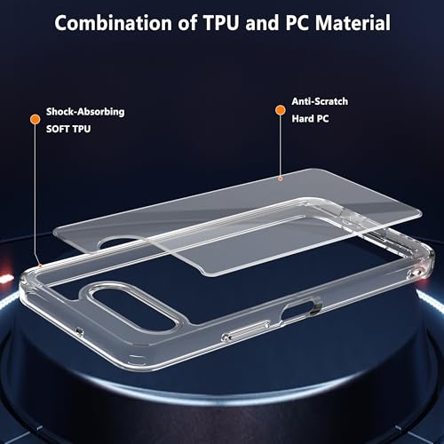 Anoowkoa 2 Pack Designed for T-Mobile REVVL 8/T Phone 3 Case.Anti Yellowing Clear Phone Case & 2 Pack Tempered Glass Screen Protector.9H Hardness.Shockproof,Stylish.Transparent - color: -Mobile REVVL 8/T Phone 3 Pro 5G