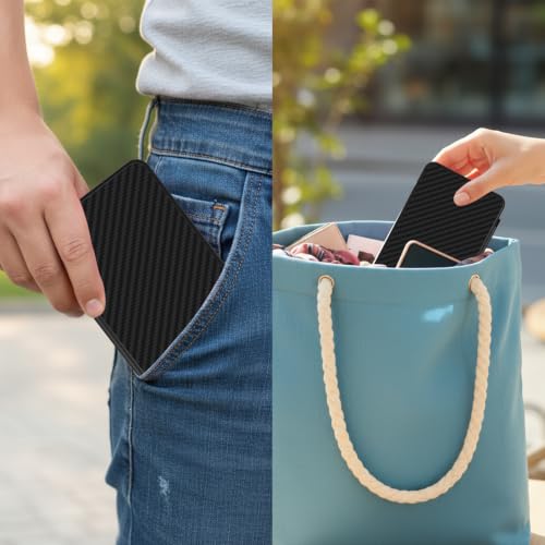 Memory Card Case with 40 Card Slots for SD and Micro SD Cards - color: Carbon Fibre Black