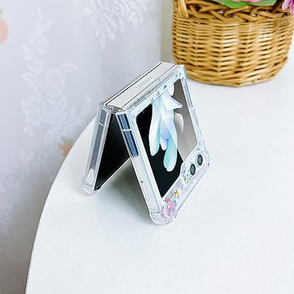 Compatible with Samsung Galaxy Z Flip 6 Case/Flip 7 FE Case Women | Soft TPU Planet Sparkle Glitter Shockproof Phone Cover Girls - color: TPU\Universe Pink, size: Samsung Galaxy Flip 6/Flip 7 FE